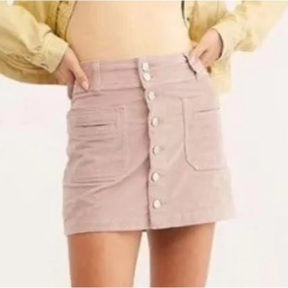 WE THE FREE NWOT Joanie Cord Skirt in Pink Rose